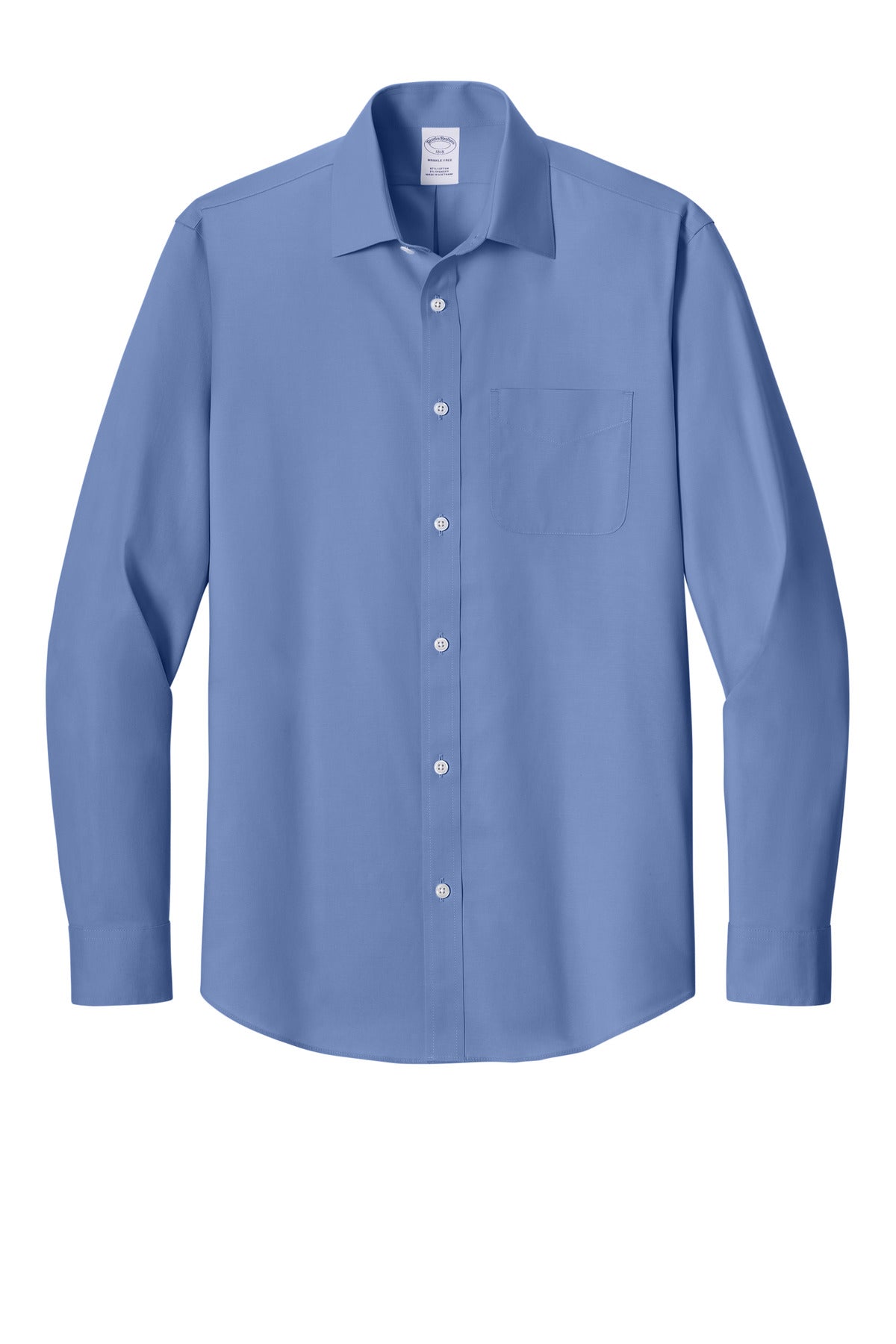 Brooks Brothers Wrinkle-Free Stretch Pinpoint Spread Collar Shirt BB18012