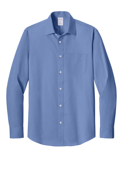 Brooks Brothers Wrinkle-Free Stretch Pinpoint Spread Collar Shirt BB18012