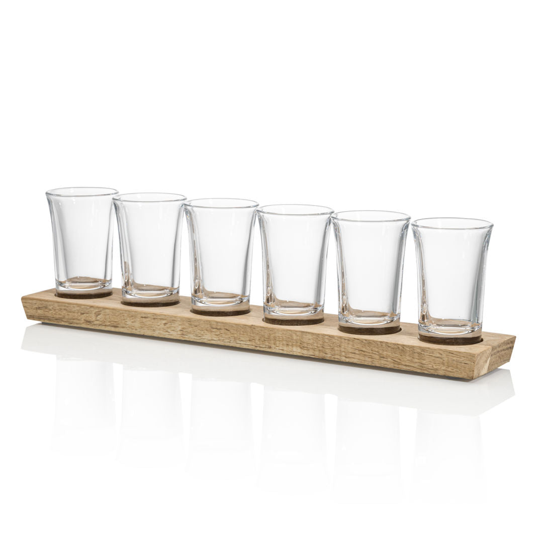 Shot Glasses Set on Acacia - VividPrint™