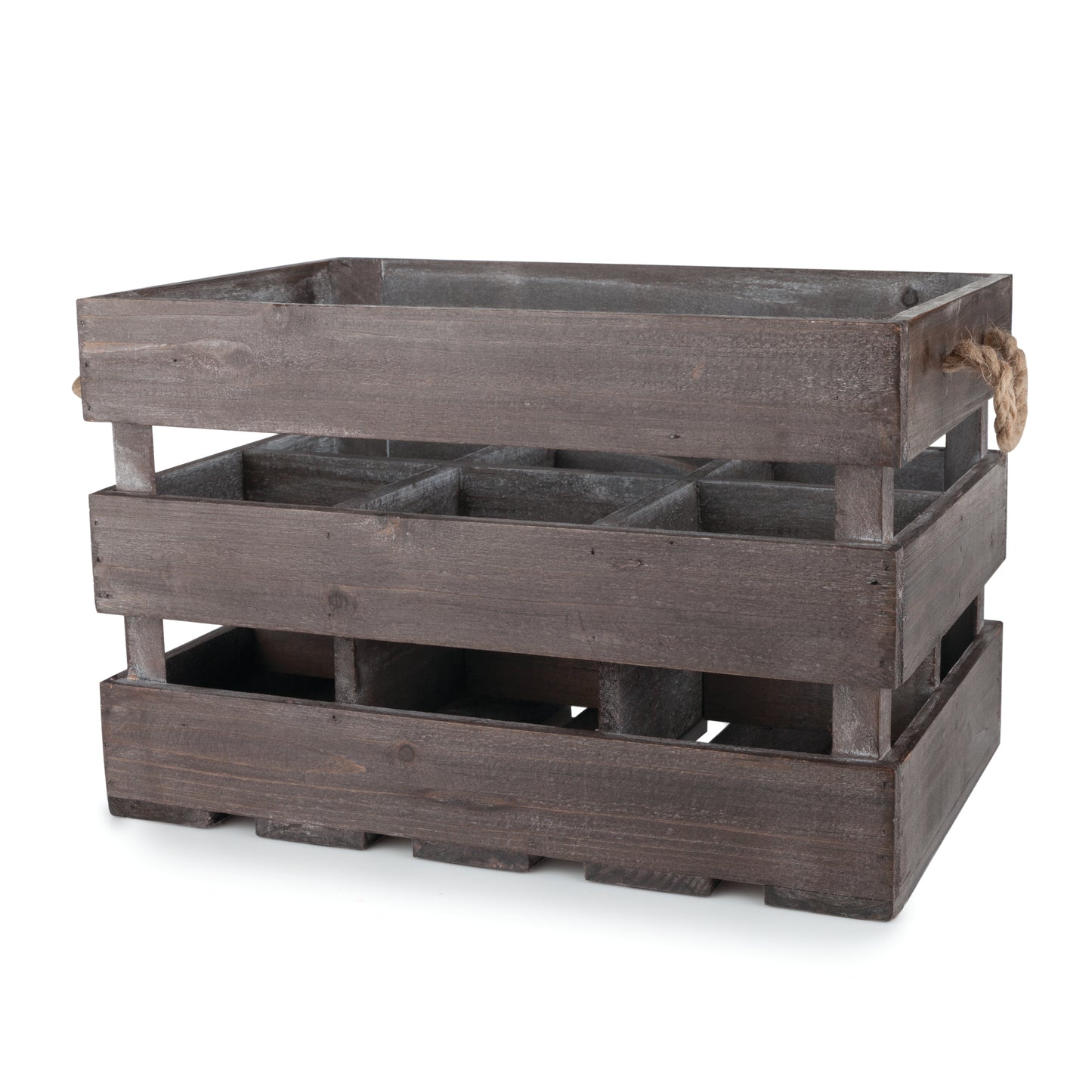 Twine Living® Wooden 6-Bottle Wine Crate