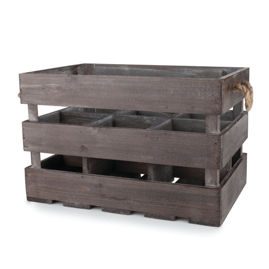 Twine Living® Wooden 6-Bottle Wine Crate