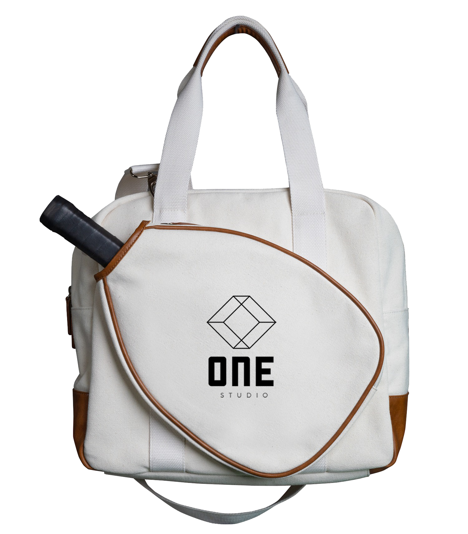 Black w/ Black Trim RallyReady Pickleball Tote Bag