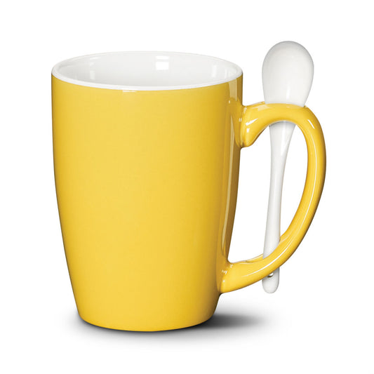 Winfield Mug & Spoon 15oz - Deep Etch
