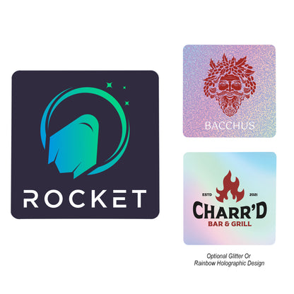 WHITE Acrylic Coaster - Square