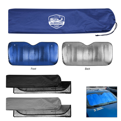 BLACK Accordion Auto Sun Shade