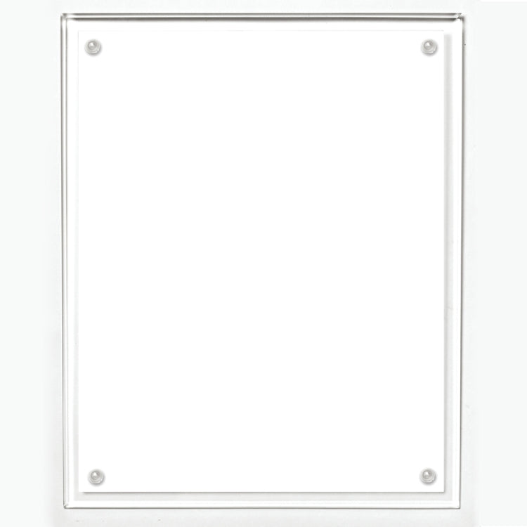 Certificate Holder - Clear on Clear - 8 1/2" x 11" Insert