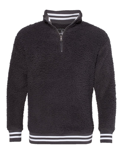 Unisex Varsity Sherpa Quarter-Zip Pullover - Q20