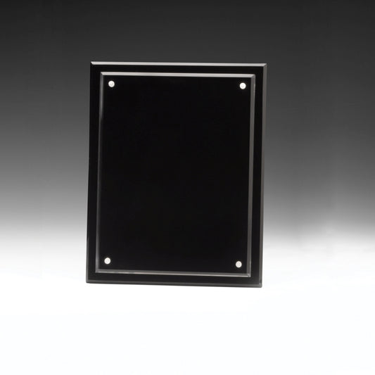 Magnetic Certificate Holder - Clear on Black - 8" x 10" Insert