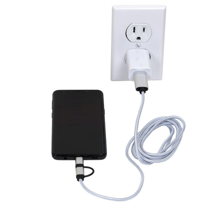 “OSLO” 5-in-1 Braided 6 Ft. Long Cell Phone Charging Cable