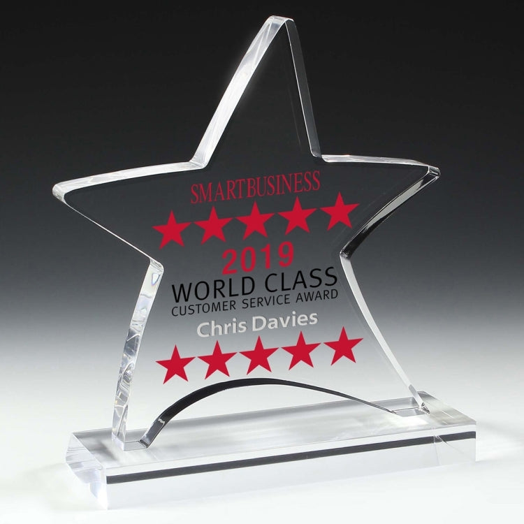 Moving Star Award - 4 Color Process