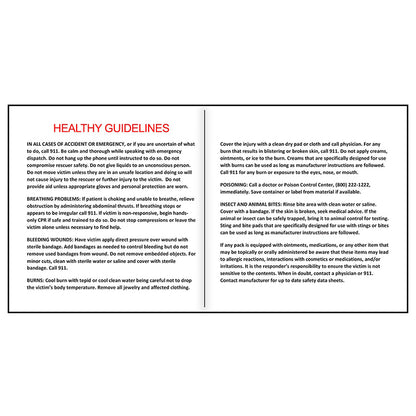 “Riverside Plus” 14 Piece Healthy Living Pack Components inserted into Zipper Pouch