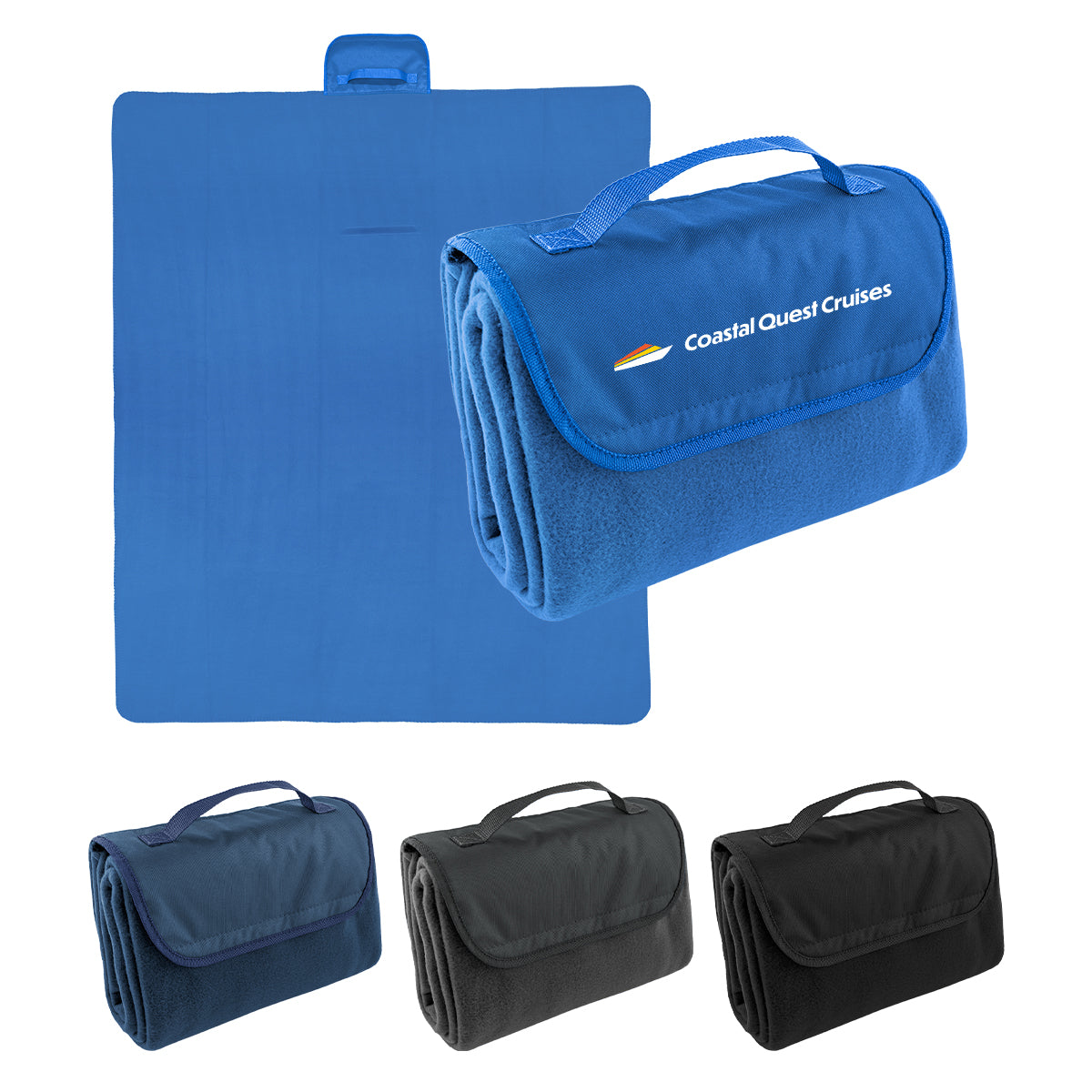 DARK BLUE Extra Large rPET Roll-Up Blanket