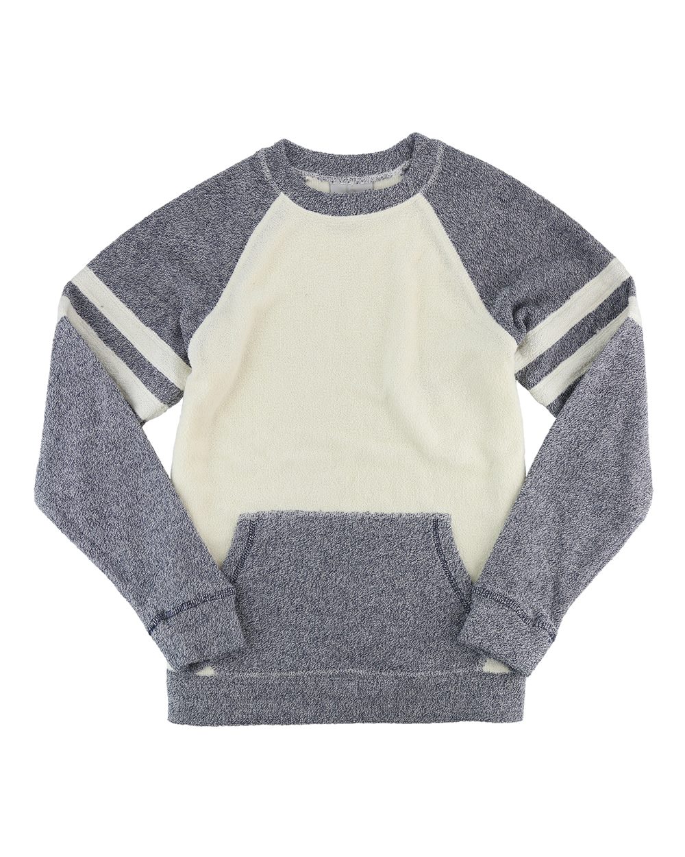 Women's Cozy Contrast Fleece Crewneck Pullover - L04