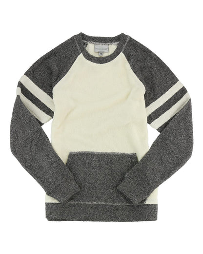 Women's Cozy Contrast Fleece Crewneck Pullover - L04