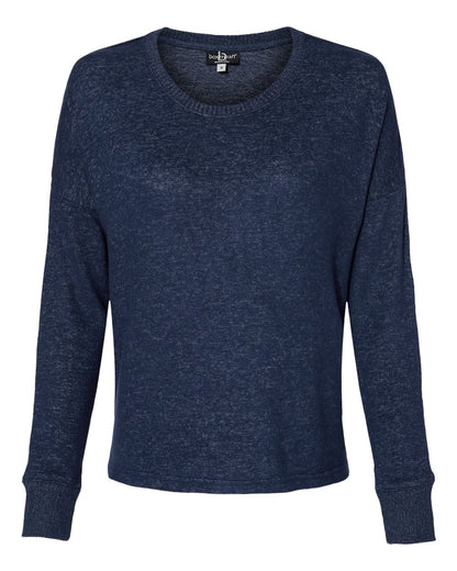 Women's Cuddle Fleece Boxy Crewneck Pullover - L06