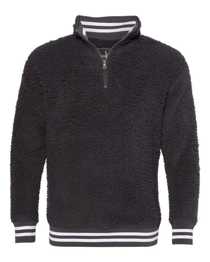 Unisex Varsity Sherpa Quarter-Zip Pullover - Q20