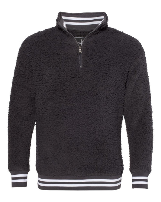 Unisex Varsity Sherpa Quarter-Zip Pullover - Q20