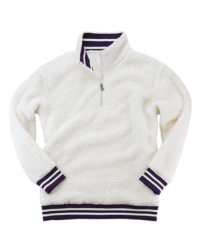 Unisex Varsity Sherpa Quarter-Zip Pullover - Q20