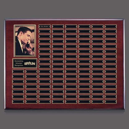 Photo (Vert) P/Plaque - Rosewood/Gold
