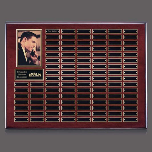 Photo (Vert) P/Plaque - Rosewood/Gold