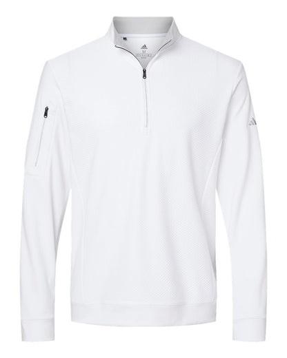 Men's Textured Quarter-Zip Pullover - A295