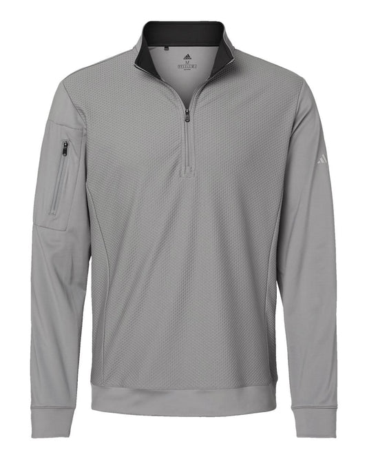 Men's Textured Quarter-Zip Pullover - A295