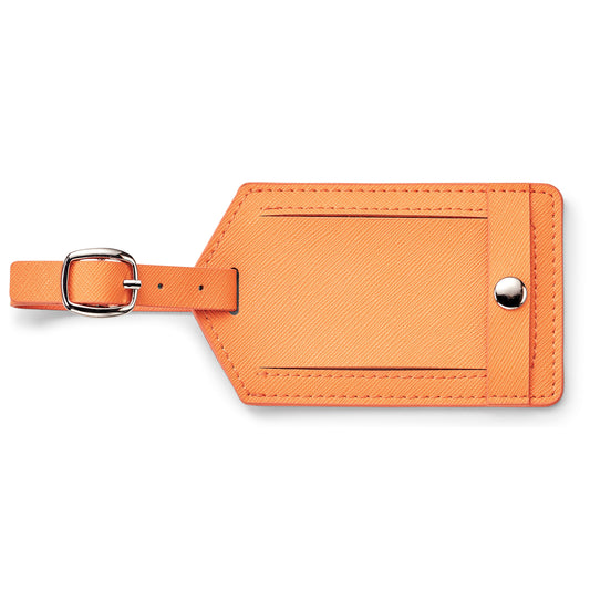 Toscano genuine leather luggage tag