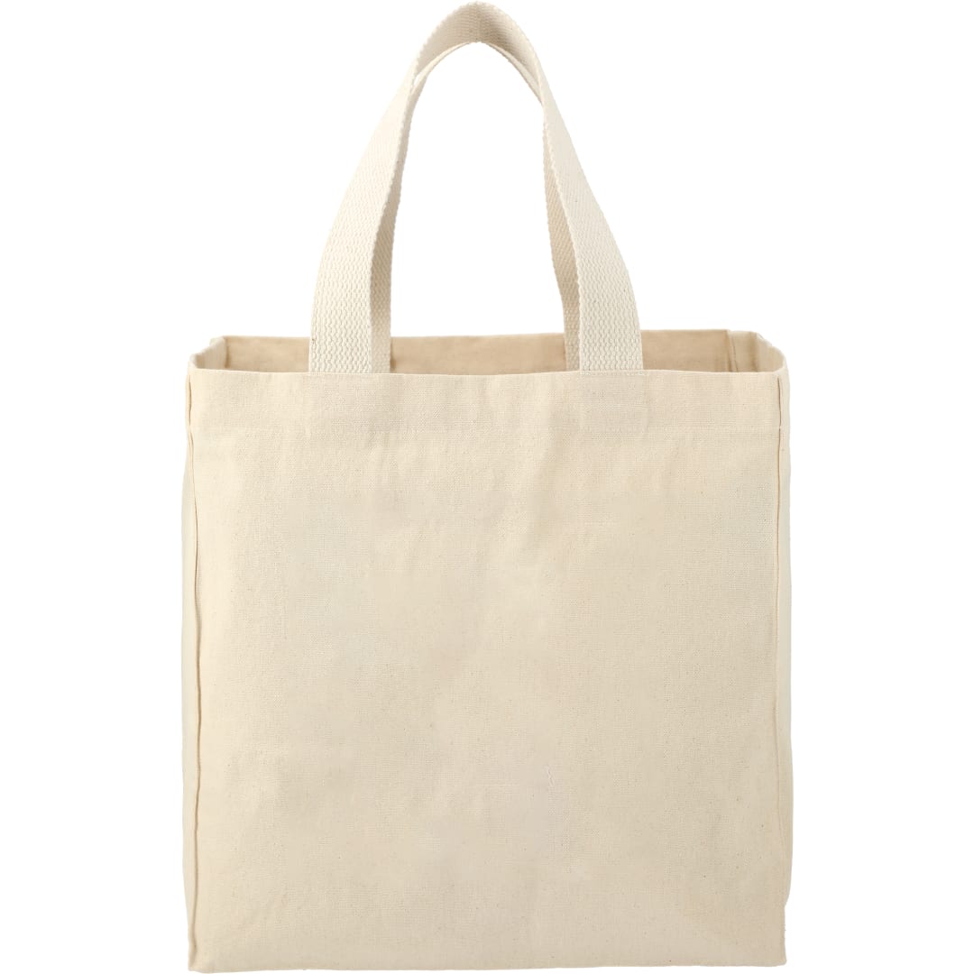 Front View of Natural Essential 8oz Cotton Grocery Tote