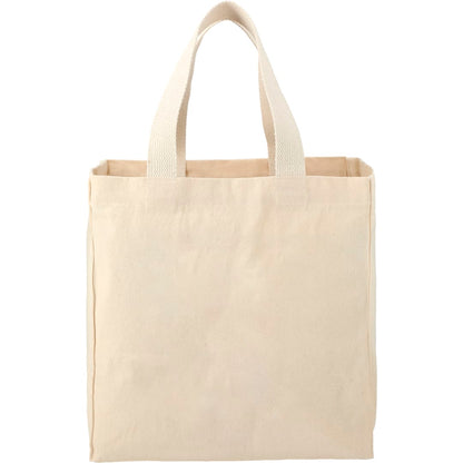 Front View of Natural Essential 8oz Cotton Grocery Tote