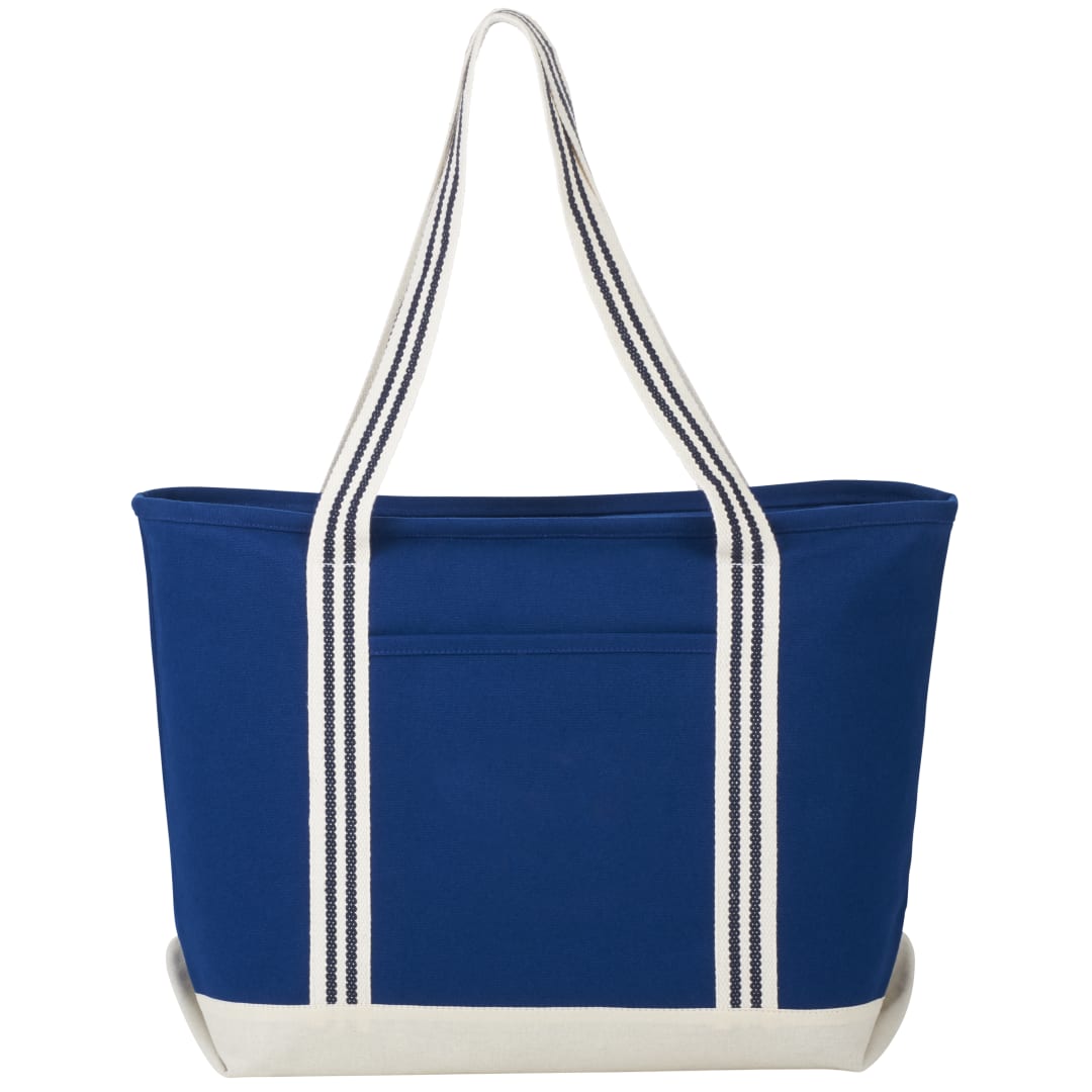 Atlantic Stripe 20oz Cotton Zippered Tote