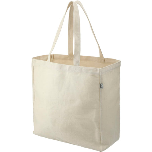 Front View of Natural Hemp Cotton 11oz Carry-All Tote