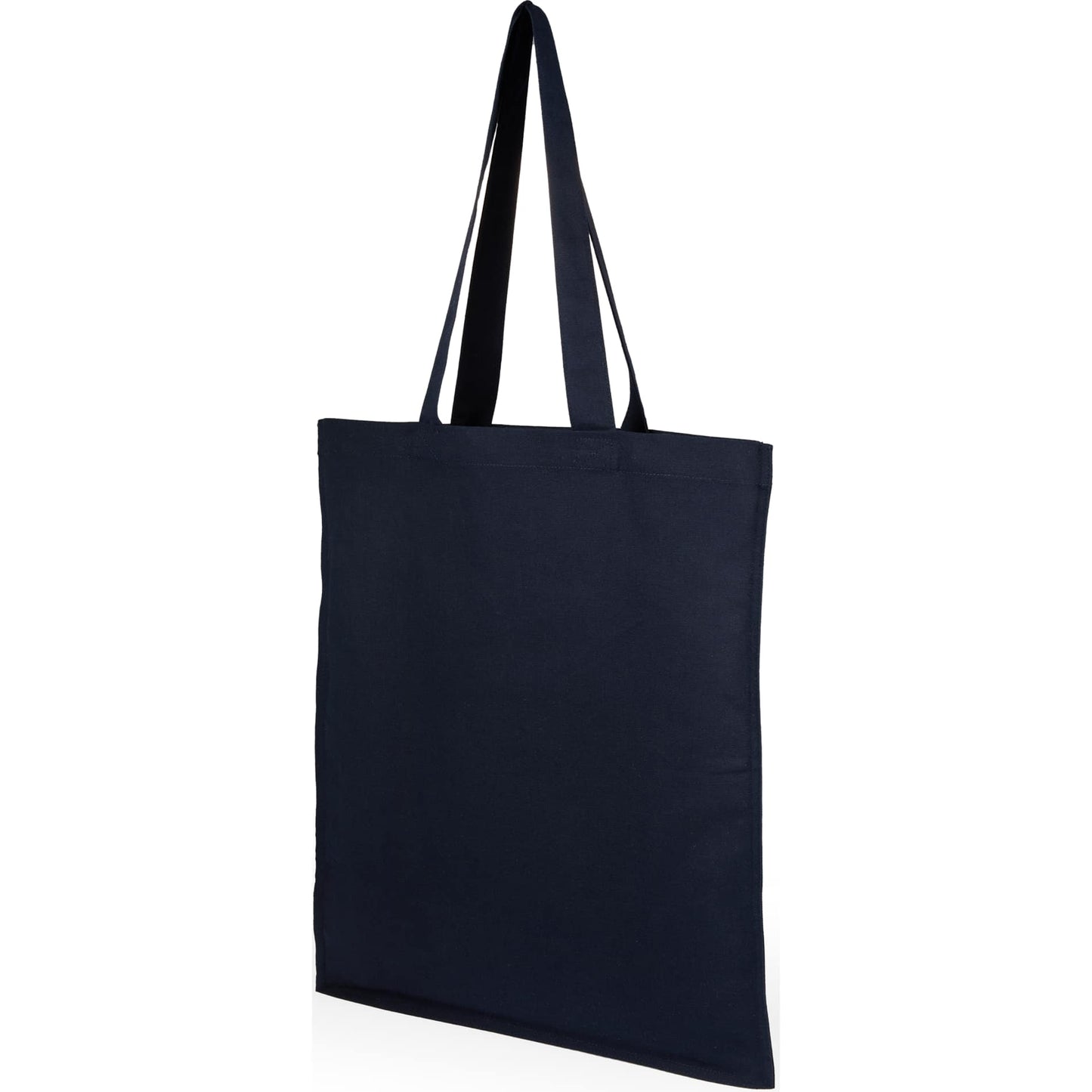 Blue Organic 8oz Cotton Double Stitch Tote
