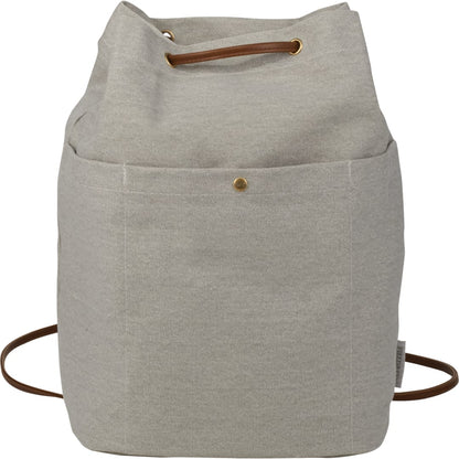 Front View of Gray Field & Co. 16oz Cotton Canvas Convertible Tote