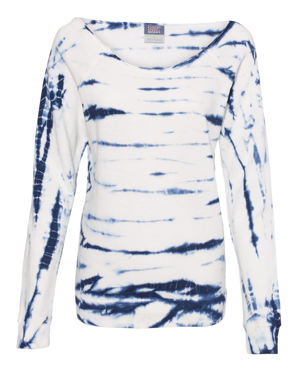 Women's French Terry Off-the-Shoulder Tie-Dyed Sweatshirt - W20173