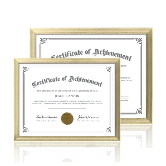 Calais Certificate Frame - Gold