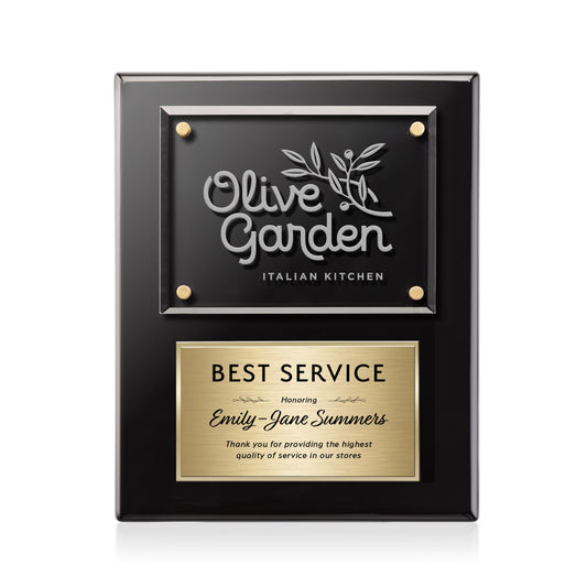 Gossamer Plaque - Black/Gold