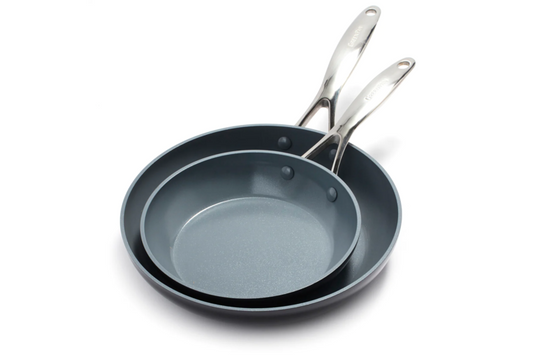 GreenPan Valencia Pro Ceramic Non Stick 8 and 10-inch Frypan Set