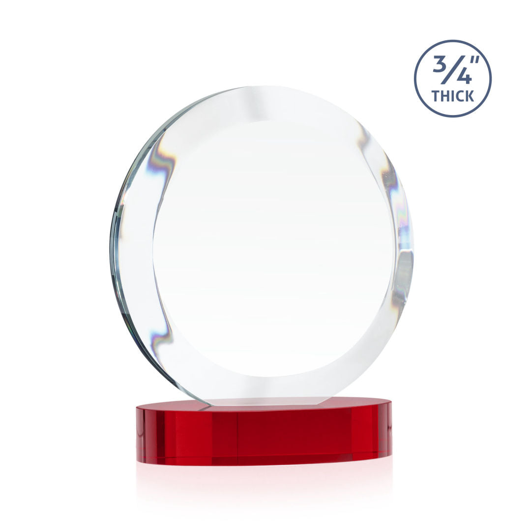 Gibralter Vividprint™ Award on Alberton Base - Red