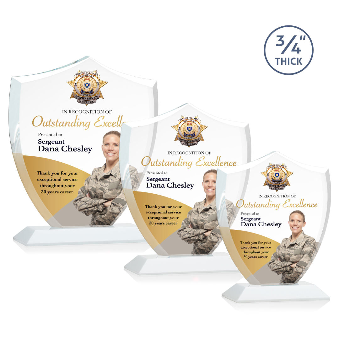 Scudo Shield VividPrint™ Award - White