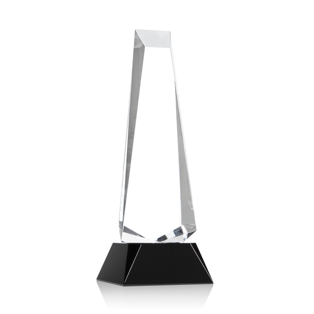 Rustern Obelisk Award on Base - Black