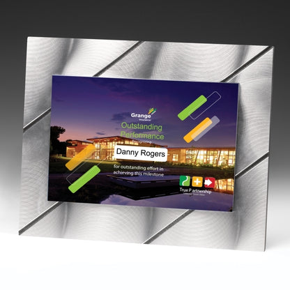 Striped Visionary Plaque (8" x 10" x 3/8") - Laser Engraved