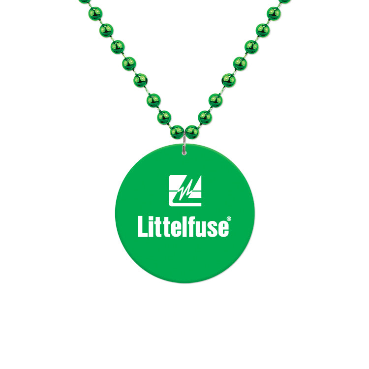 Medallion Bead Necklace w/ Medallion