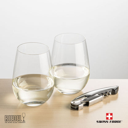 Swiss Force® Opener & RIEDEL Stemless Wine