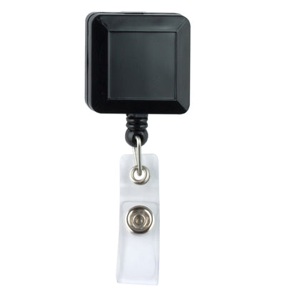 "Olmsted VL" 30” Cord Square Retractable Badge Reel and Badge Holder with Metal Rotating Alligator C