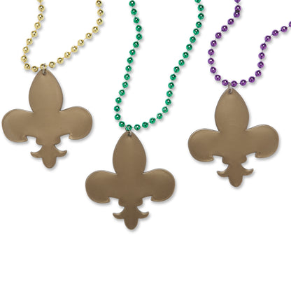 Fleur-de-Lis Medallion Beads