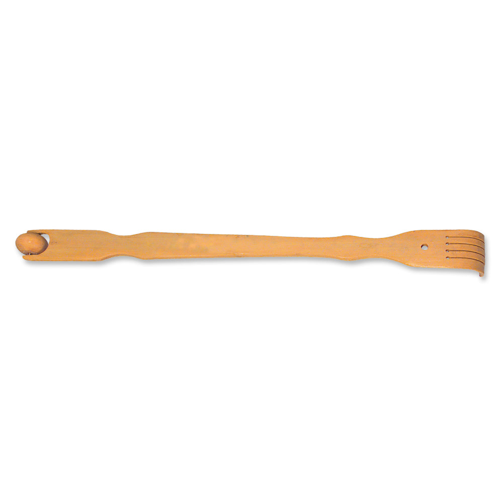 Wood Back Scratcher w/ Massaging Roller