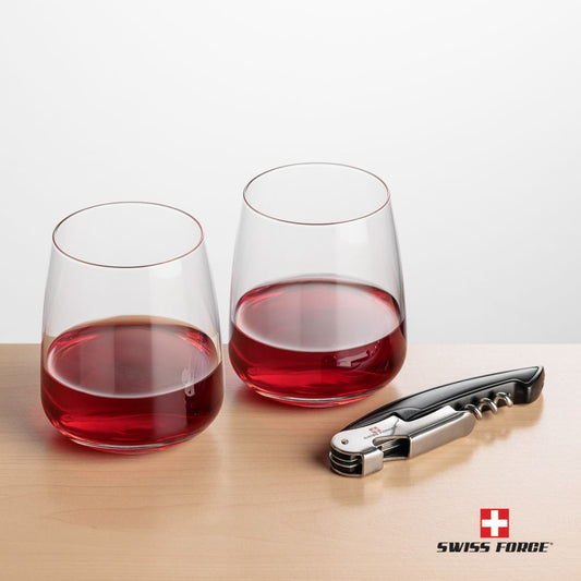 Swiss Force® Opener & Dunhill Stemless Wine