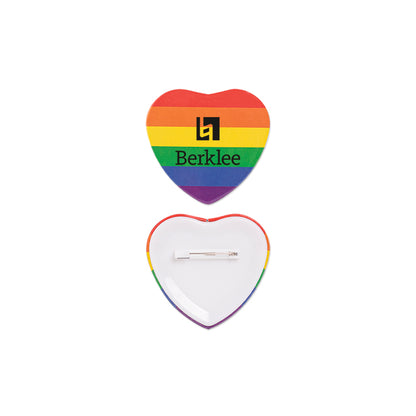 2" Heart Shaped Button