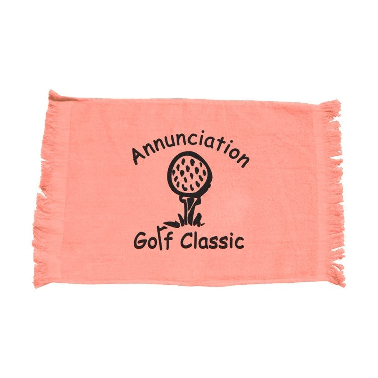 Yellow Haze Colored Fringed Fingertip Towel