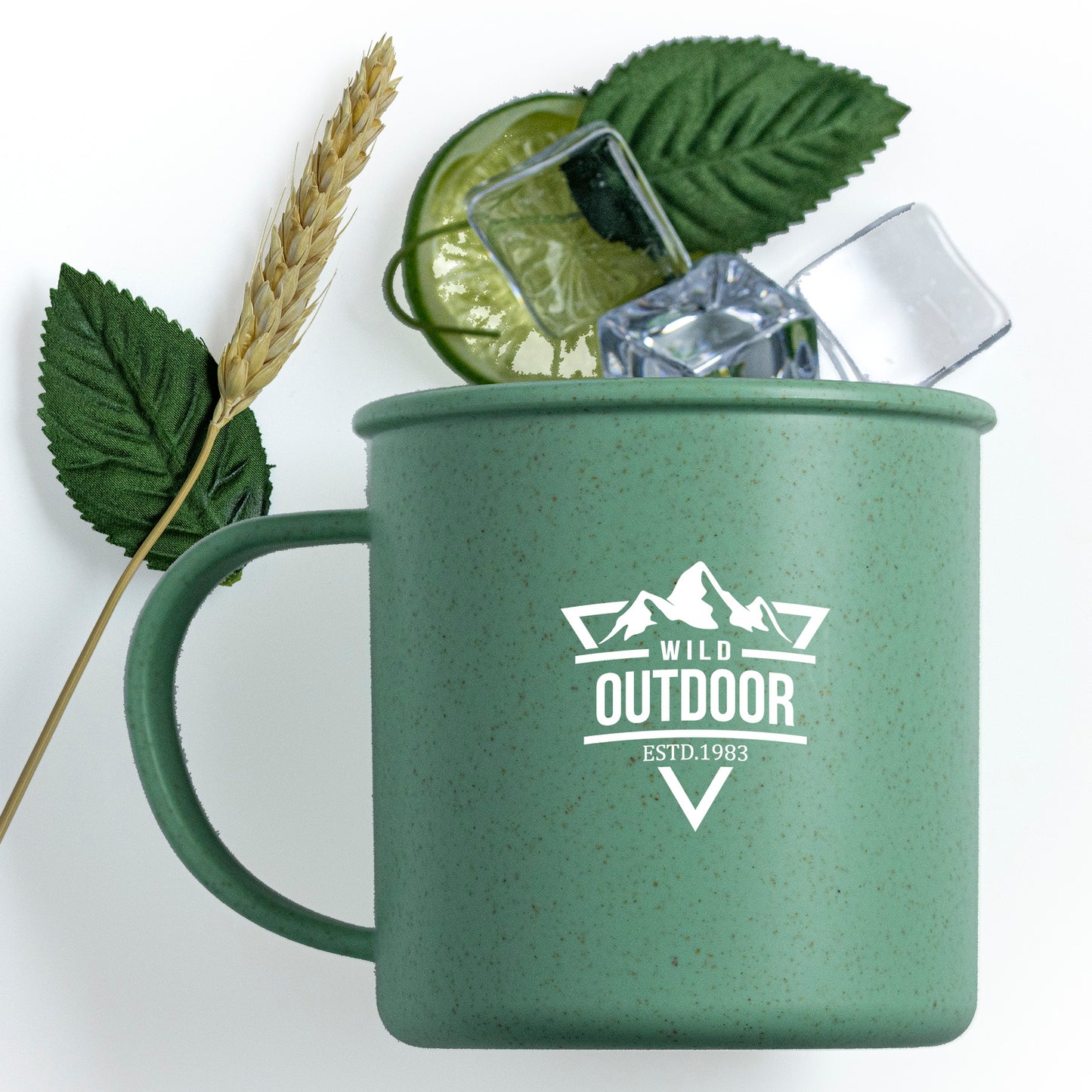 18 Oz Wheat Cup With Handle